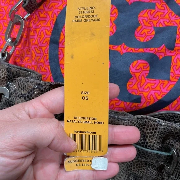 Tory Burch Natalya Python hobo - Picture 12 of 17